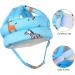 Umtiti Baby Safety Helmet with Knee Pads, Socks - Zoo Blue - Head Protector for Crawling and Learning to Walk - Buy Online on GoSupps.com