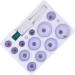 BDSM Cupping Set - 12 Piece Transparent Chinese Massage Therapy Kit with Pump | Wrinkle Reducers & Anti-Embarking Device | International Shipping - Buy Online on GoSupps.com
