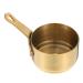 Zerodeko Metal Bowls 2pcs Sauce Milk Cup 304 Stainless Steel Sauce Plate Household Milk Warmer Pot 8.5X5.3X3.2CMx2pcs Goldenx2pcs