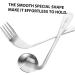 Lurrose Left-Handed Curved Cutlery Set - 4-Piece Self-Feeding Spoon & Fork for Adaptive Eating - Durable Steel 17x4.5cm - Buy Online on GoSupps.com