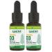 Certified Organic VEGAN Plant-Based Vitamin D3 Drops - 1000IU per drop - 490 Servings - Unflavoured - DUO PACK 2X 13.5ml - Immune System Support - Made in Canada 13.5 ml (Pack of 2)