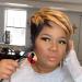 LEOSA Ombre Short Bob Pixie Cut Wig with Bangs | Black Women's Cute Synthetic Wig | Brown Mix Black Highlight Color - Buy Online on GoSupps.com