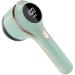 Fabric Shaver 3-Speeds Lint Remover 6 Blades Sweater Defuzzer with Battery Power Display Sweater Shaver for Clothes Rechargeable Clothes Shaver for Furniture Blanket Green Electric Lint Remover