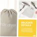 Outanaya 4pcs Hair Dryer Storage Bag Hairdryer Bags Drawstring Hair Dryer Bags Canvas Drawstring Bags Fabric 33.00X30.00X0.50CM Light Grey - Buy Online on GoSupps.com