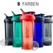 BlenderBottle Pro28 Tritan Protein Shaker & Water Bottle - 820ml BPA Free Ultra Marine Blue - Ideal for Protein & Smoothies - Buy Online on GoSupps.com