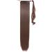 Clip-In Ponytail Extension Wrap Around | Long Straight Curly Hairpiece for Women | Medium Brown 32 Inch - Buy Online on GoSupps.com