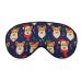 Christmas Corgis Sleep Mask Eye Cover for Sleeping Blindfold with Adjustable Strap Blocks Light Night Travel Nap for Men Women