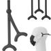Bone 3 pack mask holder ear hooks anti-slip mask holder back head adjustable silicone mask band relief ears of mask extension for children adults-short black set 2. mask tie short black 3 count (pack of 1)