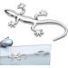 3D Gecko Car Sticker | Metal Wall Decor | Gecko Decal Badge Badge Decoration Car Accessories Calakono Silver - Buy Online on GoSupps.com