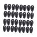 minkissy 50 Pair Waterproof Ear Plugs Silicone Ear Covers Ear Shield Protector Ear Protectors for Hair Dryer Heat Ear Covers for Hair Dye Waterproof Ear Cover Ear Muffs Dedicated 7.5x4cm Black