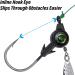 Dr.Fish 10 Pack Underspin Jigs with Mustad Hooks | Crappie Jig Heads | Willow Blade | Unpainted Jig for Saltwater/Freshwater Fishing | Bass Trout Bluegill | 1/8oz - 3/8oz | Black 1/4oz (#4/0 Hooks) - Buy Online on GoSupps.com