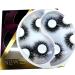 HBZGTLAD 2021 New 25mm 3D Faux Mink Hair Cross False Eyelashes 5 Pairs Long Eye Lashes Handmade Thick Makeup Beauty Extension Tools (WX-12)