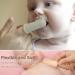Baby Finger Toothbrush Food Grade Silicone Tooth Cleaner 0-2 Years Infant Toddler Soft Silicone Training Aid BPA Free 2 Pack (Clay+Dark Grey) - Buy Online on GoSupps.com