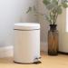 Trash Can 5L Large Capacity Personalized Stylish with Stainless Steel Step for Office Bathroom Kitchen Hotel Garbage Container - Buy Online on GoSupps.com