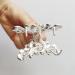 Silver Vintage Rhinestone Hair Claw with Crystal Flowers - Stylish Hair Accessories for Women and Girls - Buy Online on GoSupps.com