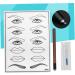 Beatifufu Practice Skin Kit Kit Skin End Single Pen Eyebrow Mouth Microblading Semi-permanent Eye Practice and White - Buy Online on GoSupps.com