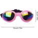 Luckxing Glasses for Dogs | Cat & Dog Barrel Glasses for Medium Dogs | Windproof Soft Eye Protection - Pink - Buy Online on GoSupps.com