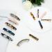 Reton French Design Hair Clips - Tortoise Acrylic Resin & Acetate - 12-Piece Set for Thin & Thick Hair - Stylish Hair Accessories for Women & Girls - Buy Online on GoSupps.com