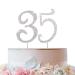 Cake decoration silver rhinestones Happy Birthday Cake Topper for birthday decoration (35)