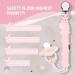 Kowlone Koala Bear Silicone Dummy Clip | Binky Holder Set for Teething Baby | 1-Piece Design | Pink/Grey/Blue - Buy Online on GoSupps.com