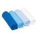Bornino Muslin Diapers Blue (Pack of 4) - Muslin Cloths 80x80cm in Woven Quality Made of Pure Cotton - Muslin Cloths in Several Colours