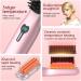 Portable Mini Wireless Hair Straightening Brush - Cordless Straightener Comb with 11 Temperature Settings Fast Heating & Anti-Scald - Lightweight & Travel-Friendly for All Hair Types - Pink - Buy Online on GoSupps.com