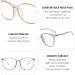 Nyggtyk 4 Pcs Transparent Cartoon Frames for Women - Fashionable Round Plastic Glasses - Buy Online on GoSupps.com