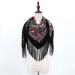 Triangular Womens Printed Neck Wrap Scarf | Multi-Purpose Loop Scarf with Button | Floral Poncho Cape - Colorful & Versatile Fashion Accessory - Buy Online on GoSupps.com