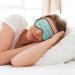 Blue Print Sleep Eye Mask - Soft Blindfold with Elastic Strap for Travel & Night Sleep - Buy Online on GoSupps.com