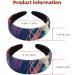 Headbands Women Hair Head Bands 2 Pieces Wide Top Turban Velvet Hair Bands Elastic Headband Jellyfish-1162 Fashion Head Wrap 2 Size Multi-colored 4 - Buy Online on GoSupps.com