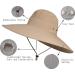 Leotruny Super Wide Brim Bucket Hat UPF50+ Waterproof Sun Hat - Khaki - Buy Online on GoSupps.com