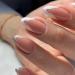 24pcs French Tip False Nails Short Oval White Glitter Silver Edge Stick on nails Press on Nails Removable Glue-on Nails Fake Nails Set Acrylic Full Cover Nails Women Girls Nail Art Accessories
