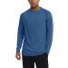 TACVASEN Men's UPF 50+ UV Sun Protection Long Sleeve Shirt | Outdoor T-Shirt Rashguard in L Indigo - Best for Hiking & Beach Activities - Buy Online on GoSupps.com