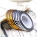 UKD 20 Rolls Gold Silver Striping Tape Line Nail Art Stickers Polish Transfer Nail Wire Foils Adhesive Decal Manicure Decoration - Buy Online on GoSupps.com