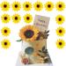 15 Pcs Cake Toppers Decorations Sunflowe Cake Toppers Sunflower Wedding Cake Toppers Artificial Flowers Birthday Party Decorations Yellow