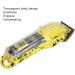 Transparent Electric Hair Clipper - Premium Yellow Hair Trimmer for Salons | International Shipping - Buy Online on GoSupps.com
