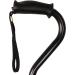 PCP Cane Hand Grip Replacement Medium-Firm Split Rubber Palm Cane Grips Black - Buy Online on GoSupps.com