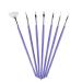 7pcs Nail Painting Brushes Set Drawing Lines Embossing Pens Nail Art Brushes for Hand Manicure