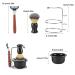 Wet Razor Set for Men | 5-in-1 Shaving Brush | Traditional Barber Manual Razor | Stainless Steel with Holder - Buy Online on GoSupps.com