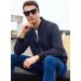 Magcomsen Men's Light Bomber Jacket | Thin Blouson for Summer | Casual Sporty Flyer with Multi Bags | 3XL Dark Blue - International Shipping Available - Buy Online on GoSupps.com