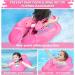 LAYCOL Baby Pool Float with UPF50+ Sun Protection Canopy - Pink Large | Inflatable Toddler Float for Ages 3-36 Months - Buy Online on GoSupps.com