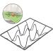 PRETYZOOM Egg Holder Dispenser Egg Tray Kickstand Egg Fridge Rack Refrigerator Egg Storage Rack Refrigerator Shelf Household 18.00X12.00X3.50CM Black - Buy Online on GoSupps.com