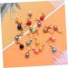 LALAFINA 60 Pcs DIY Bracelet Drop Pearls Round Ball Pendant Charms Gold Locket Pendant Accessories Set Alloy - Buy Online on GoSupps.com