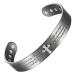 Enermagix magnetic copper bracelets for men and women 99.9% solid copper magnetic cuffs with powerful magnets (3539 Gauss each)