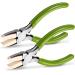 2 Packs Nylon Nose Pliers Double Nylon Pliers Carbon Steel Jewelry Pliers DIY Tools for Beading Looping Shaping Wire Jewelry Making and Other Crafts 5.3 Inch