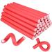 30PCS 9.45 Flexible Foam Curling Rods Twist Foam Hair Rollers Soft Foam No Heat Hair Rods Curlers Home Use for Women Girls Long and Short Hair to Sleep in  (0.71 x 9.45 Inch Random Color) 0.71 Inch