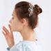 Rhinestone Pearl U Shape Hair Fork for Updo, Bun, Chignon - Wedding Hair Pin Styling Tool for Bridal Accessories - Buy Online on GoSupps.com
