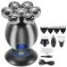 Head Shavers for Bald Men 5 in 1 7D Rechargeable Bald Head Shavers Kit for Men USB LED Display Electric Razor Heads Beard Ear Nose Hair Facial Trimmer