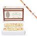 Ghasitaram Gifts Rakhi Gifts for Brothers Rakhi Sweets - Pure Badam Barfi 200 GMS with Beads Rakhi