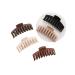 Verdusa Women's 5 Pack Hair Claw Large Hair Clips Accessories Brown One Size